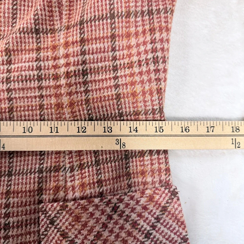 Alex Colman Sportswear Vintage 70s Orange Brown Glen Plaid Wool Blend Blazer